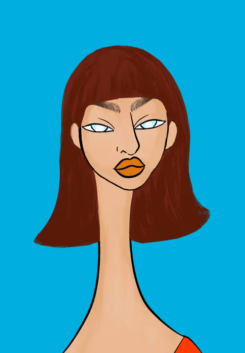 Long Neckie Lady #3307