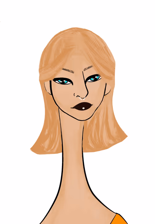 Long Neckie Lady #3299