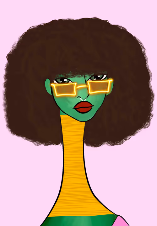 Long Neckie Lady #3315