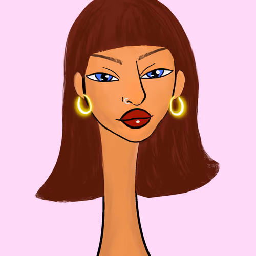 Long Neckie Lady #1333