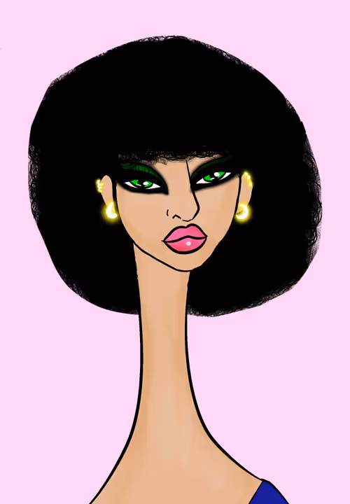 Long Neckie Lady #3312