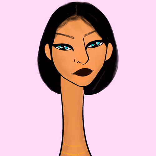 Long Neckie Lady #691