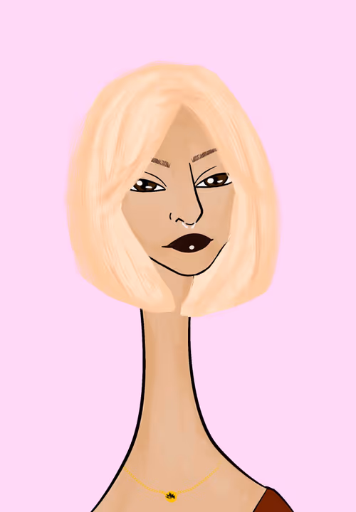 Long Neckie Lady #3309