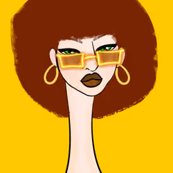 Long Neckie Lady #1045