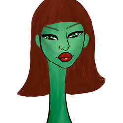 Long Neckie Lady #2658