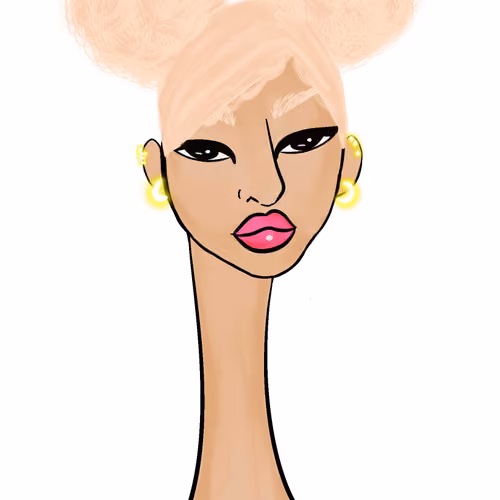 Long Neckie Lady #1852