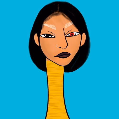 Long Neckie Lady #1451