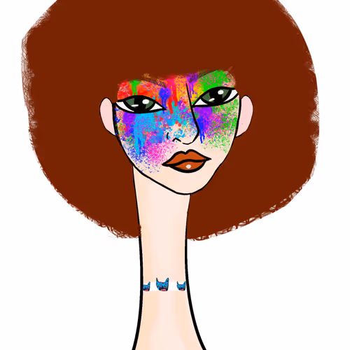 Long Neckie Lady #1214
