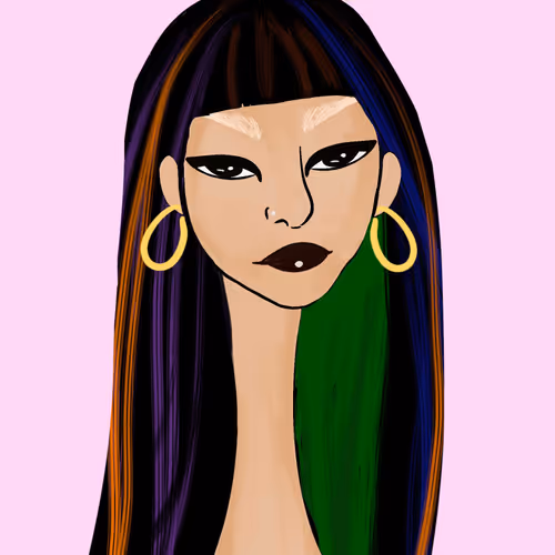 Long Neckie Lady #2200