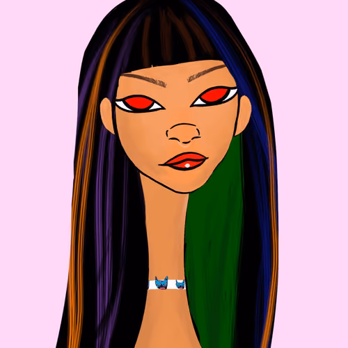Long Neckie Lady #1112