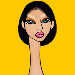 Long Neckie Lady #3227