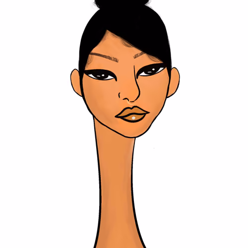 Long Neckie Lady #659