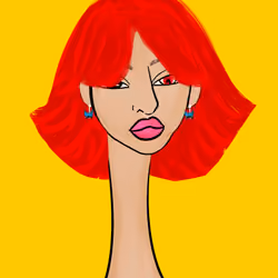 Long Neckie Lady #304