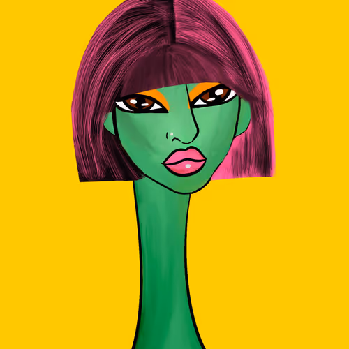 Long Neckie Lady #2246
