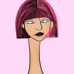 Long Neckie Lady #2071