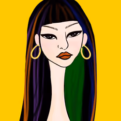 Long Neckie Lady #1509