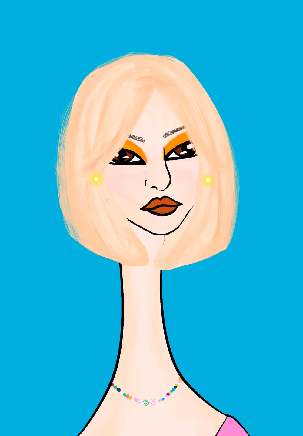 Long Neckie Lady #3328