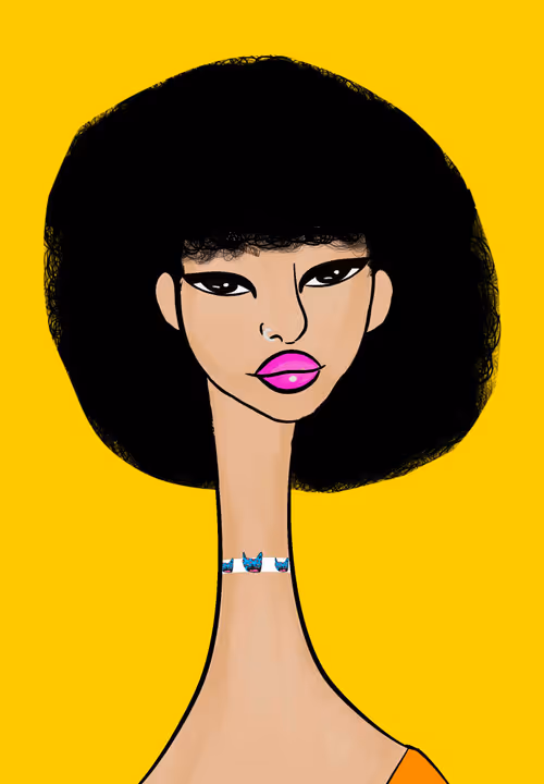 Long Neckie Lady #3295