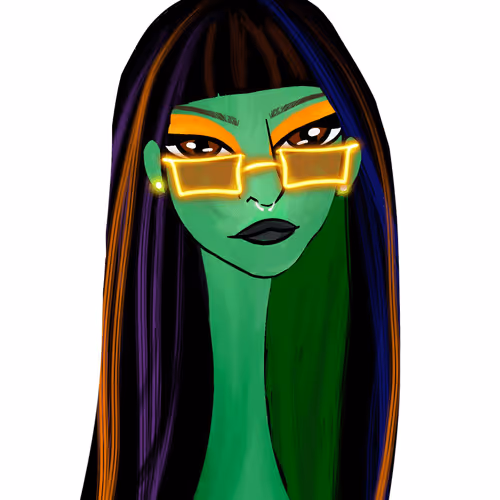 Long Neckie Lady #2424