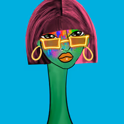 Long Neckie Lady #750