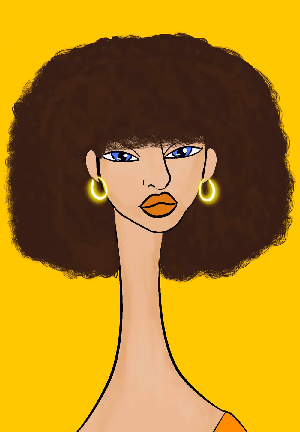 Long Neckie Lady #3316