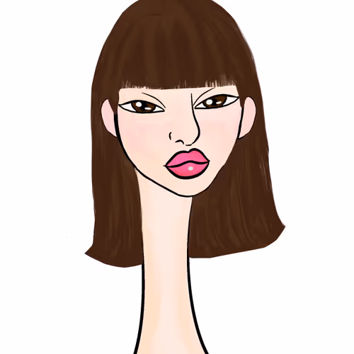 Long Neckie Lady #1754