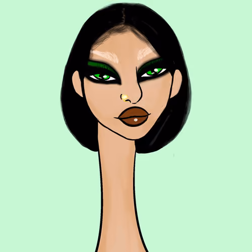 Long Neckie Lady #985