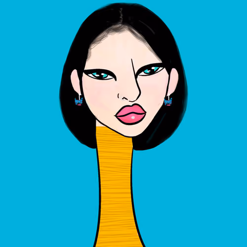 Long Neckie Lady #2569