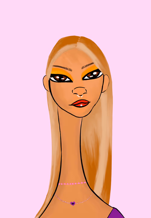 Long Neckie Lady #3314