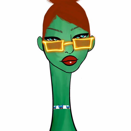 Long Neckie Lady #975