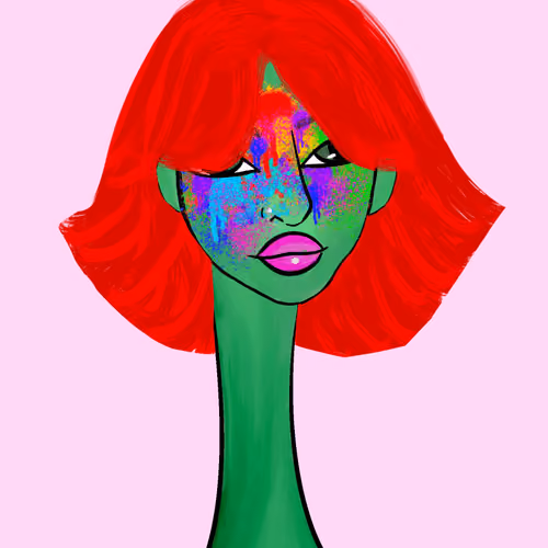 Long Neckie Lady #742