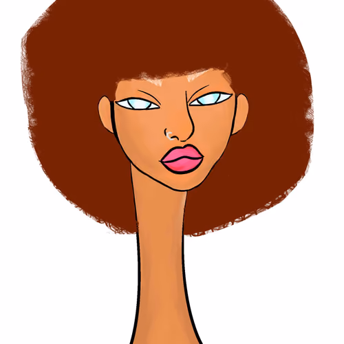 Long Neckie Lady #1095