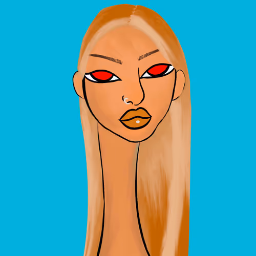 Long Neckie Lady #2867