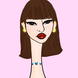 Long Neckie Lady #780
