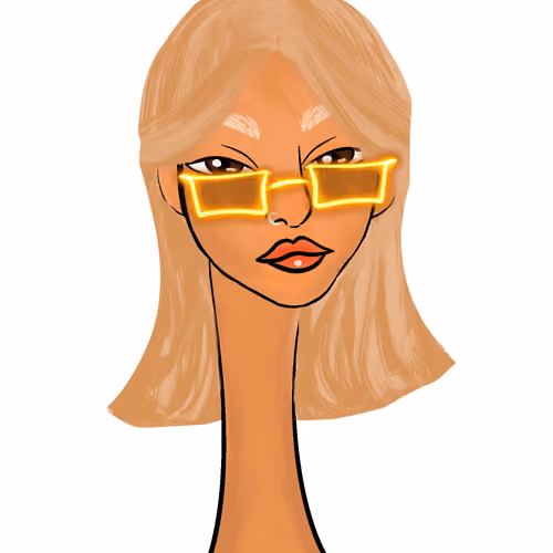 Long Neckie Lady #2049