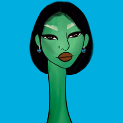 Long Neckie Lady #2229