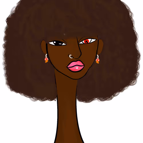 Long Neckie Lady #1238