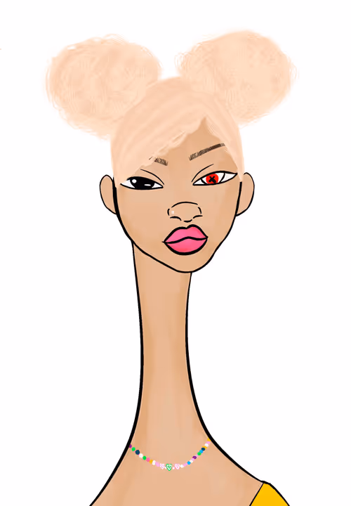 Long Neckie Lady #3302