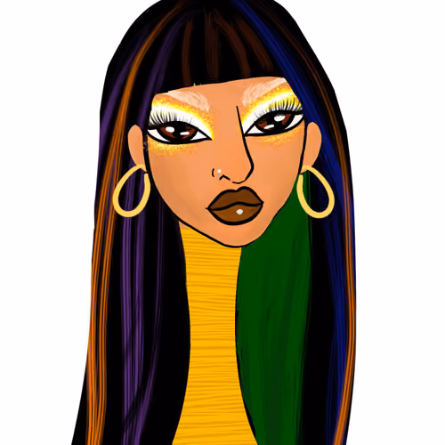 Long Neckie Lady #2350