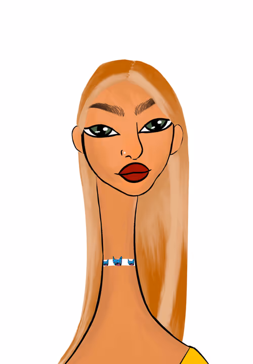 Long Neckie Lady #3294