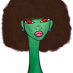 Long Neckie Lady #3012