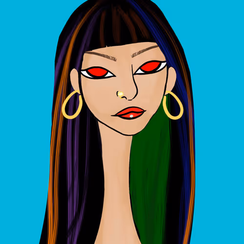 Long Neckie Lady #746