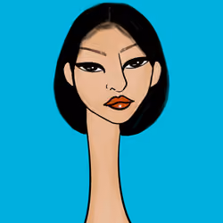 Long Neckie Lady #2509