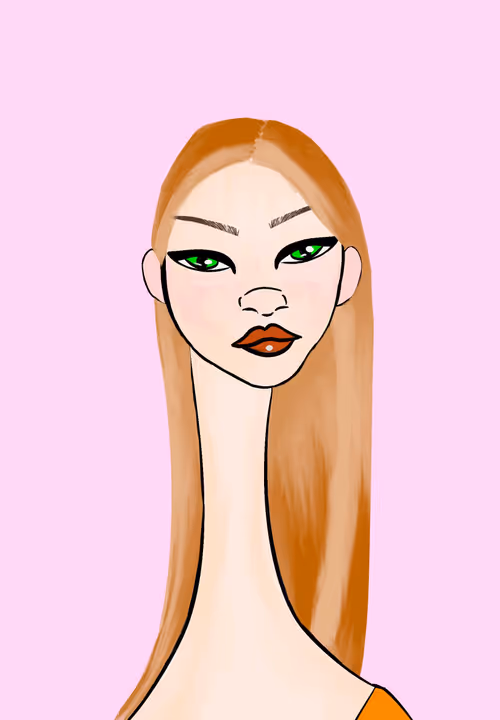 Long Neckie Lady #3305