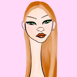Long Neckie Lady #3305