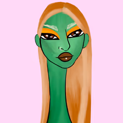 Long Neckie Lady #2221
