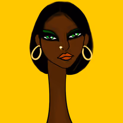 Long Neckie Lady #1270