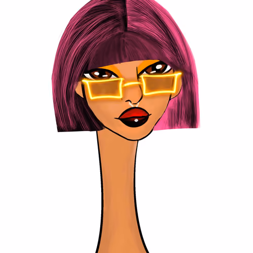 Long Neckie Lady #507