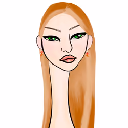 Long Neckie Lady #3116