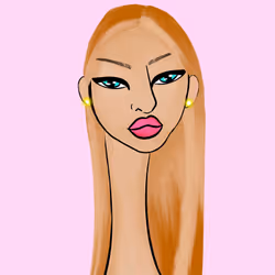 Long Neckie Lady #873